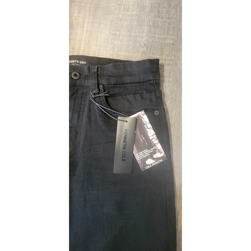 Kenneth Cole New York Cole Athletic Fit Jeans 30x30 Eclipse Black KU9X10BECLF6